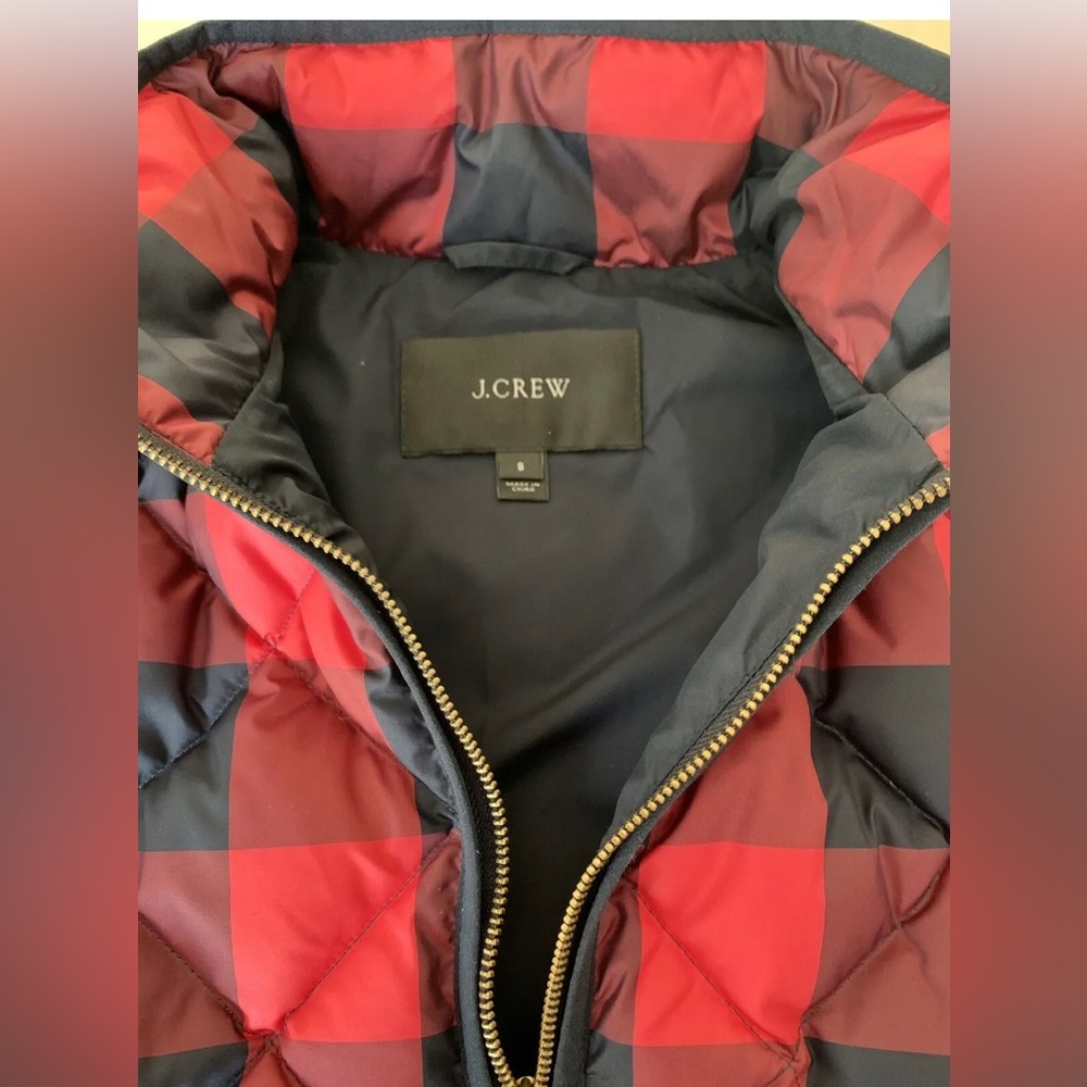J. Crew Down Vest in Buffalo Check - Picture 3 of 6